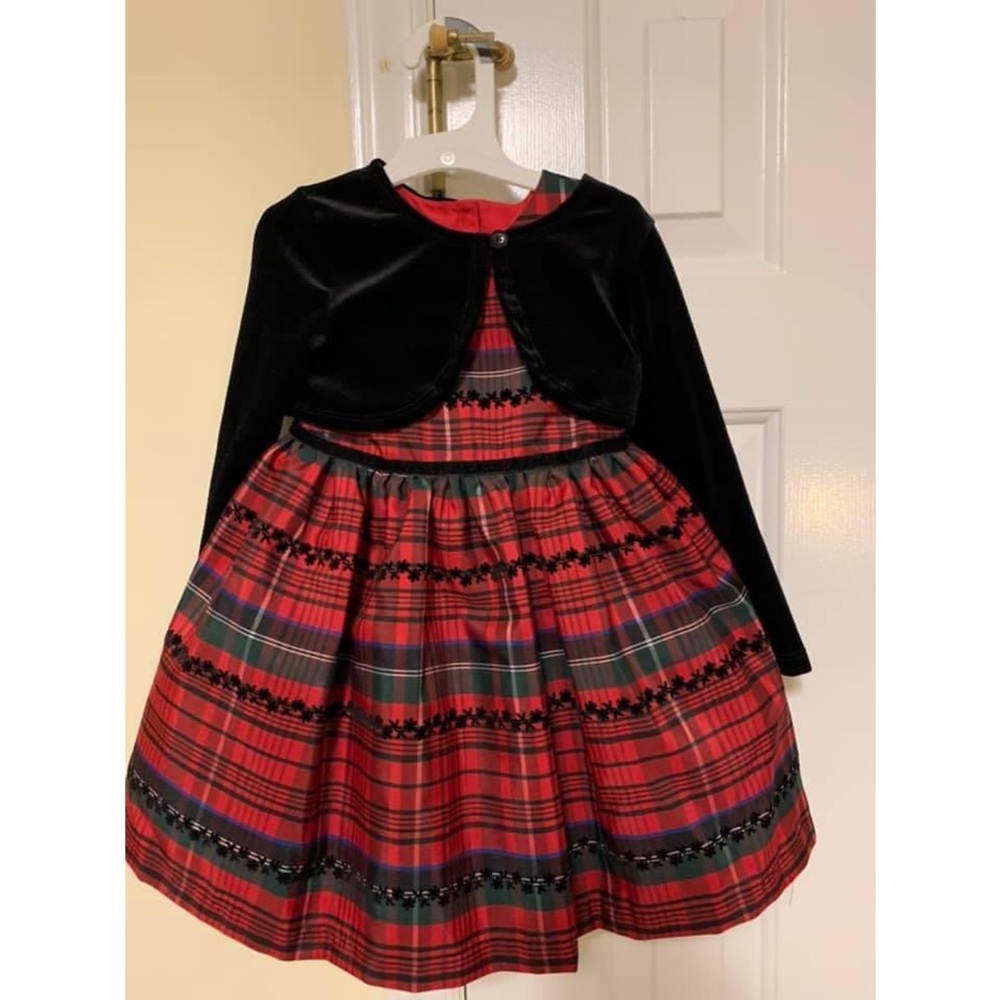 Pippa & Julie Holiday Dress and Cardigan, 2T